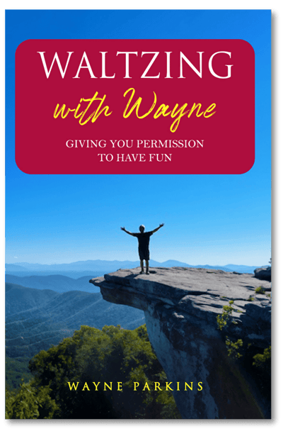 Waltzing with Wayne Book Cover with shadow